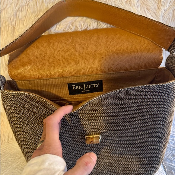 Eric Javits Bag | Taupe Woven Bamboo Accents | Gently Used - Like New Condition! - Picture 2 of 16
